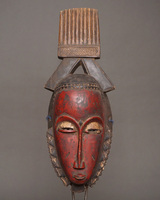 (コートジボワール)　ヤウレ族　マスク　No.395