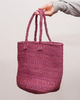 ケニア　サイザルバッグ　10インチ　(モーブピンク)