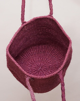 ケニア　サイザルバッグ　10インチ　(モーブピンク)