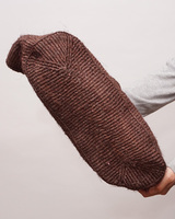 ケニア　サイザルバッグ　ワイド　Lサイズ　(ダークブラウン)