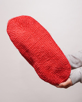 ケニア　サイザルバッグ　ワイド　Lサイズ　(レッド)