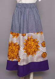 marenamare　アフリカンワックス　フレアスカート　No.1