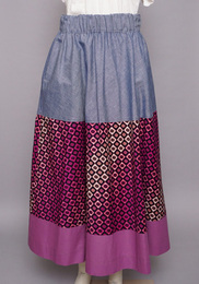 marenamare　アフリカンワックス　フレアスカート　No.2