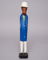 (コートジボワール)　コロン人形　Mサイズ　No.12　ブルーコートの紳士
