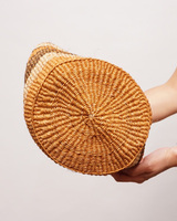 ケニア　サイザルバッグ　Mサイズ　伝統柄　No.12