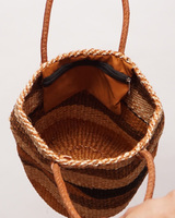 ケニア　サイザルバッグ　Mサイズ　伝統柄　No.12