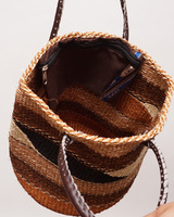 ケニア　サイザルバッグ　Mサイズ　伝統柄　No.16