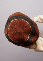 ケニア　バオバブショルダーバッグ　レザー巾着　No.3