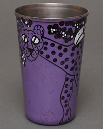 (タンザニア)　ティンガティンガ　ペン立て　No.6