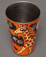 (タンザニア)　ティンガティンガ　ペン立て　No.7