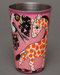 (タンザニア)　ティンガティンガ　ペン立て　No.8