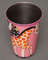 (タンザニア)　ティンガティンガ　ペン立て　No.8