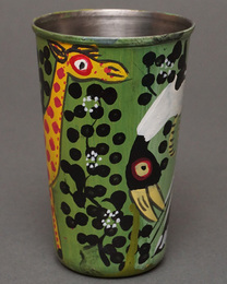 (タンザニア)　ティンガティンガ　ペン立て　No.13