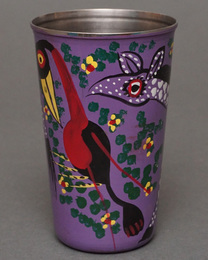 (タンザニア)　ティンガティンガ　ペン立て　No.14