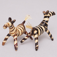 バナナファイバーアニマル　(Mサイズ・シマウマ)