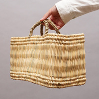 (モロッコ)　マルシェかごバッグ スクエア　(M)