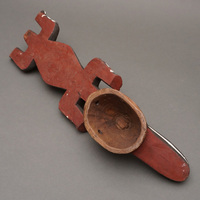 (ブルキナファソ)　ミニマスク　ワニ　No.10