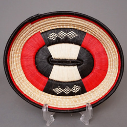 ウガンダバスケット　楕円　(L)　No.17