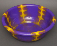 ブルキナファソ　プラスチックタライ　(L)　パープル