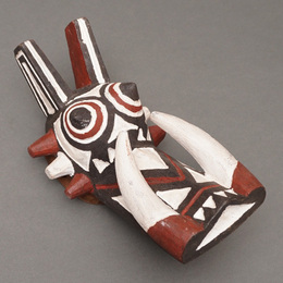 (ブルキナファソ)　ミニマスク　イボイノシシ　No.15