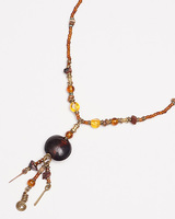 (ケニア)　真鍮&メビーズ　ネックレス　 No.238