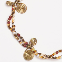 (ケニア)　ビーズ　アンクレット　 No.1