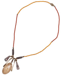 (ケニア)　牛骨&メ真鍮　ネックレス　 No.236