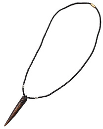 (ケニア)　牛骨&メビーズ　ネックレス　 No.227