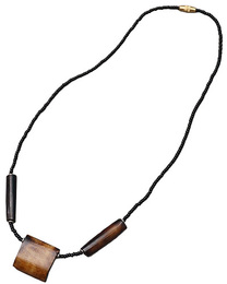 (ケニア)　牛骨&メビーズ　ネックレス　 No.223