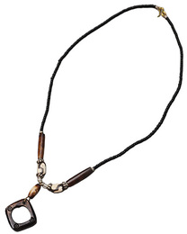 (ケニア)　牛骨&メビーズ　ネックレス　 No.230