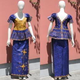 セネガル　バゼン　刺繍ドレス　No.2