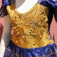 セネガル　バゼン　刺繍ドレス　No.2