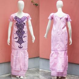 セネガル　バゼン　刺繍ドレス　No.8