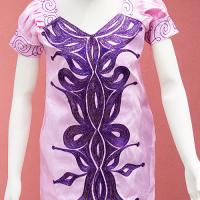 セネガル　バゼン　刺繍ドレス　No.8