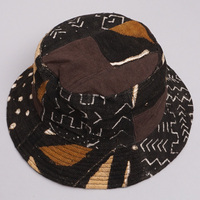 パッチワークハット　(ブラウンミックス)　メンズM～Lサイズ