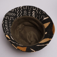 パッチワークハット　(ブラウンミックス)　メンズM～Lサイズ