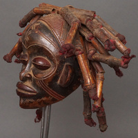 (コンゴ)　チョクウェ族　ムワナ・プウォ　マスク　No.461