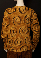 泥染め長袖Tシャツ　No.1　レディースM