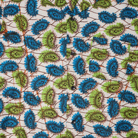 (マリ)　アフリカンワックス　シャツ　半袖　Mサイズ No.1