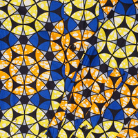 (マリ)　アフリカンワックス　シャツ　長袖　Sサイズ No.2