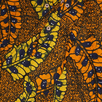 (マリ)　アフリカンワックス　シャツ　長袖　Mサイズ No.3