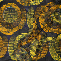 (マリ)　アフリカンワックス　シャツ　長袖　Sサイズ No.5