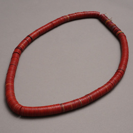 (マリ)　プラスチック　レコード盤ビーズ　87cm　No.5