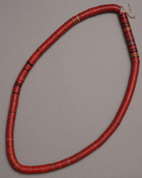 (マリ)　プラスチック　レコード盤ビーズ　87cm　No.5