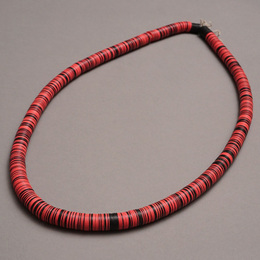 (マリ)　プラスチック　レコード盤ビーズ　80cm　No.7