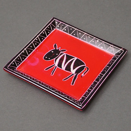 ソープストーン　角　飾り皿　Mサイズ　No.35