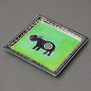 ソープストーン　角　飾り皿　Mサイズ　No.43