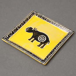 ソープストーン　角　飾り皿　Mサイズ　No.45