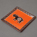 ソープストーン　角　飾り皿　Mサイズ　No.46