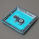 ソープストーン　角　飾り皿　Sサイズ　No.54